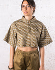 ‘SAHU’ The Spiritual Crop Button Top
